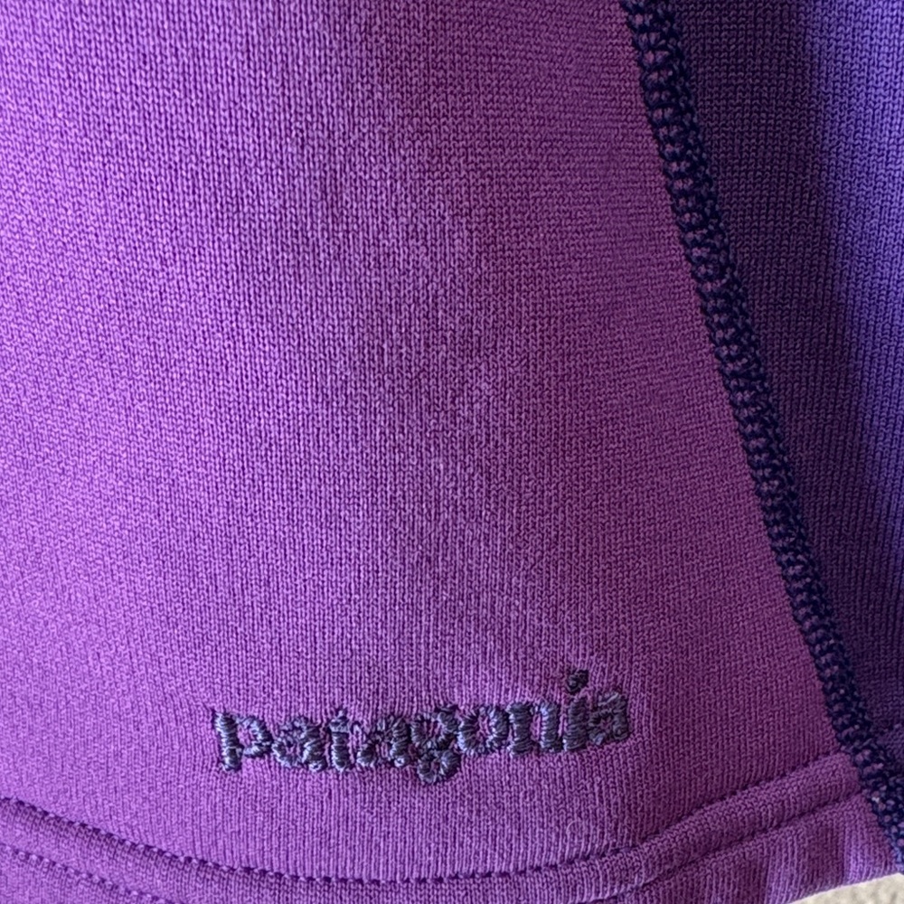 Patagonia Polartec Fleece Quarter Zip Women’s M Purple Pullover - Picture 3 of 11